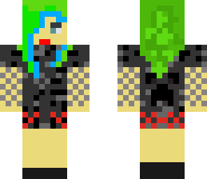 green hair emo chick