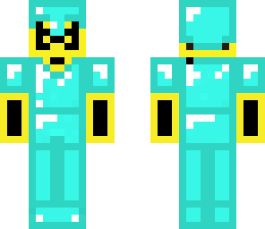 yellow striped diamond armor