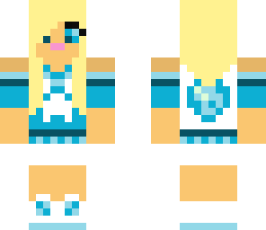 blue girl cute