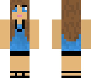 girl in blue dress