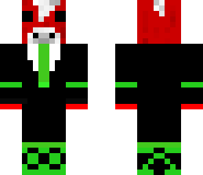 mooshroom cow with suit with ba bit of green