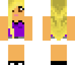 girl with purple top