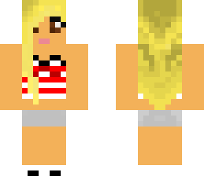 girl with red white top