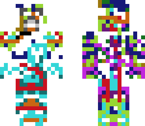creeper in bukkit of colour