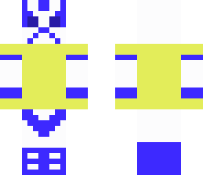sin cara   white en  blue