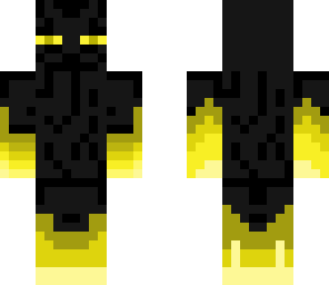 yellow fire enderman