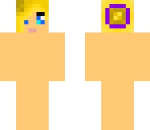 girl template with blonde hair and bun