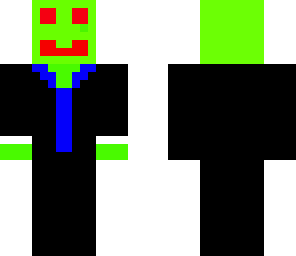 green headed tux man