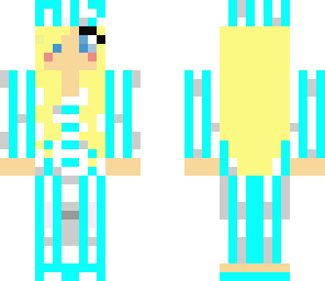 neon blue girl