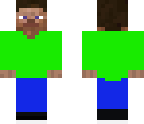 steve with hightops and a green shirt