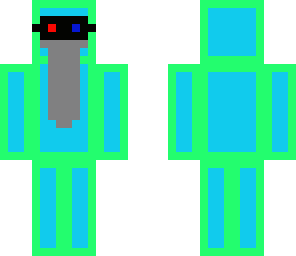 green and blue dude