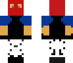 red masked terrorist with blue sleaves