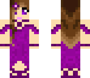 girl in purple dress