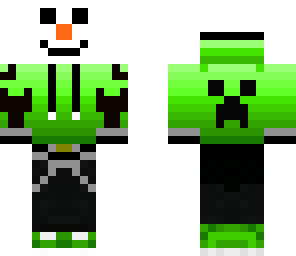 snowman green hoodie