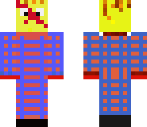 cool stripy scared face guy