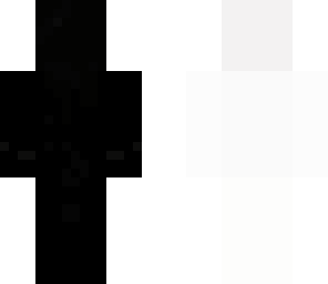 mr black with a white back