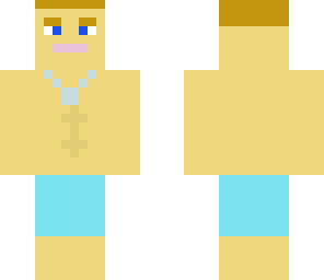a kid with swim trunks