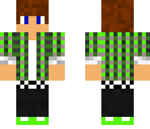 my skin green