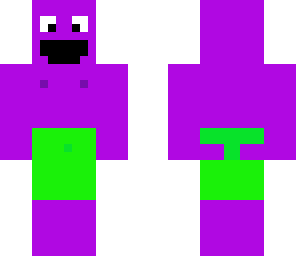 purple guy green shorts