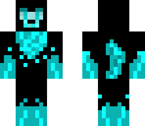 neon blue wolf