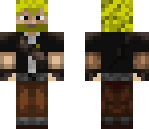 blonde adventurer with gloves