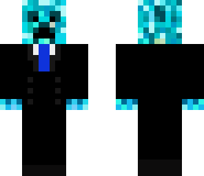 blue creepah in a suit