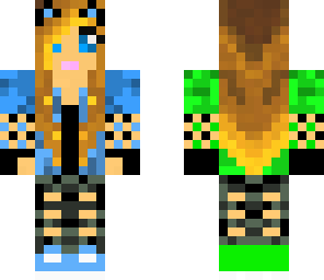 black and blue girl