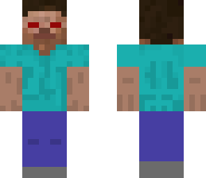 herobrine with red eyes