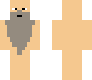 old man with no clothes