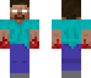 herobrine with blood