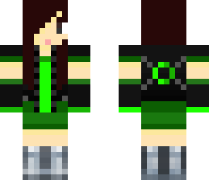green cool girl