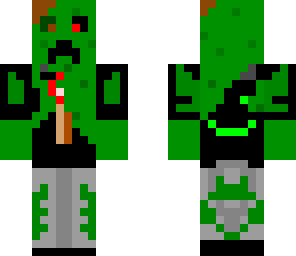 burning zombie