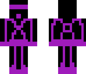 purple tron suit