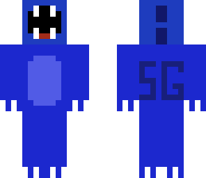 odd dino thing with my minecraft initials