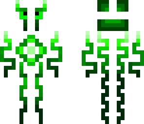 green and white guy