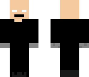 black cave robber herobrine bald