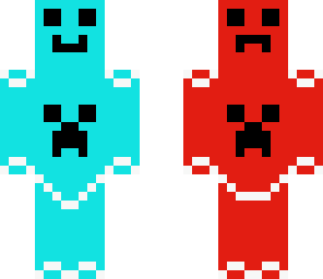 blue and red creeper