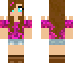 girl with a purple tank top