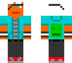 minelife server skin- jacket and mask of zomboids