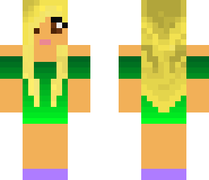 green dress