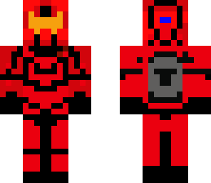 red spartan with helmet