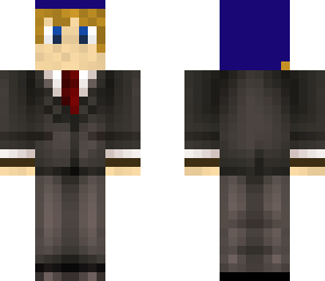 blue link in a suit 