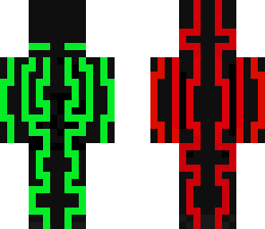 the green and reed enderman