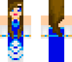 blue dress