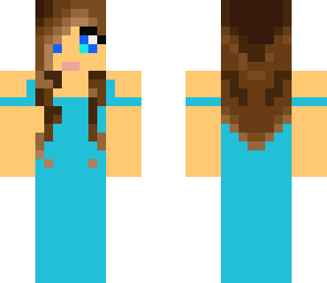 blue dress girl