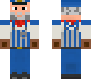 old rail road engineer with hat