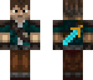 adventurer with diamond sword