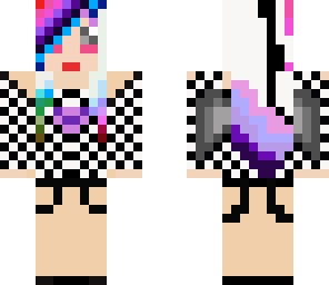 rainbow emo girl