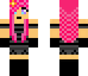 pink haired goth chick