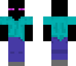 enderman in steve clothes